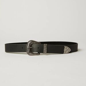 B-Low the Belt - Black Western Belt (Frank) - XS
